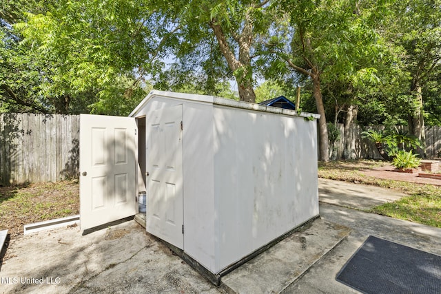 122 Carroll Ave, Long Beach, MS 39560 - view of shed featuring a fenced backyard