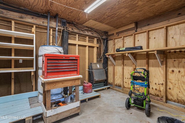 view of storage room