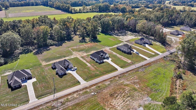 1025 Mullican Rd, Florence, MS 39073 - birds eye view of property with a rural view