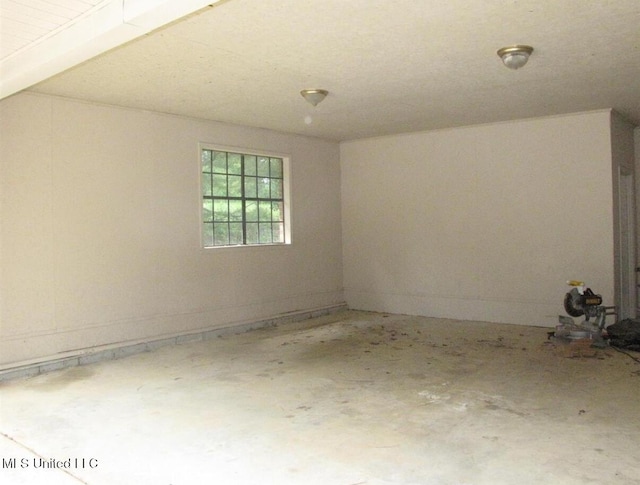 view of spare room