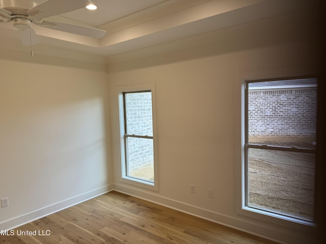 303 Birch Ct Lot 32, Canton, MS 39046 - empty room with baseboards, recessed lighting, a ceiling fan, and light wood-style floors