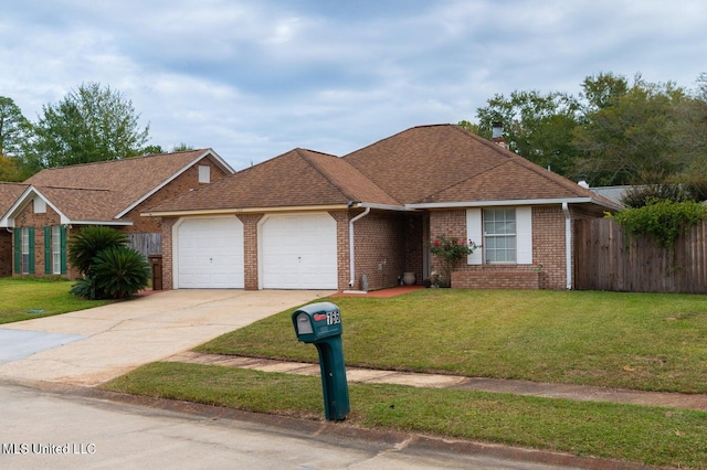 766 Whitney Dr, Biloxi, MS 39532 - view of front of property with a garage, brick siding, roof with shingles, and driveway