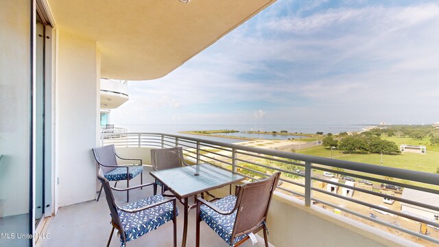 2060 Beach Blvd Unit 701, Biloxi, MS 39531 - balcony featuring a water view