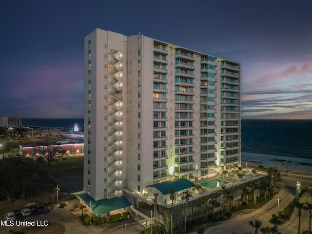 2060 Beach Blvd Unit 701, Biloxi, MS 39531 - property at dusk with a water view