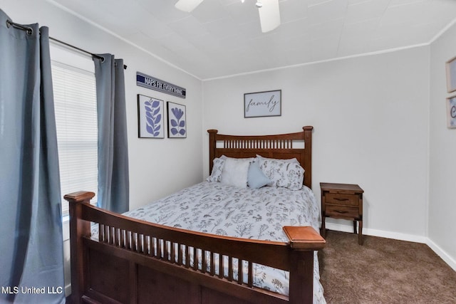 1264 28th St, Gulfport, MS 39501 - carpeted bedroom featuring baseboards and ceiling fan