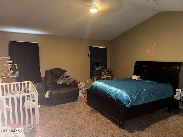 53 Flagstaff St, Lumberton, MS 39455 - bedroom with carpet and vaulted ceiling