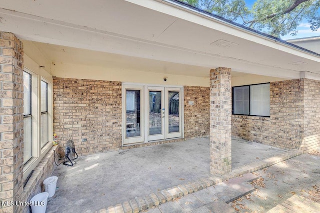 view of patio / terrace with french doors