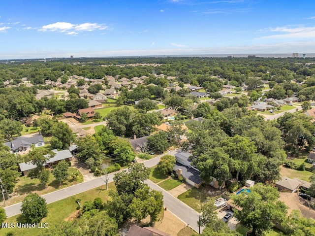 drone / aerial view featuring a residential view