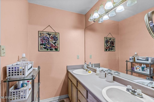 bathroom with vanity