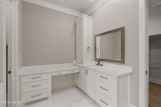 9 Sanctuary Ln, Sumrall, MS 39482 - bathroom featuring vanity and marble finish floor