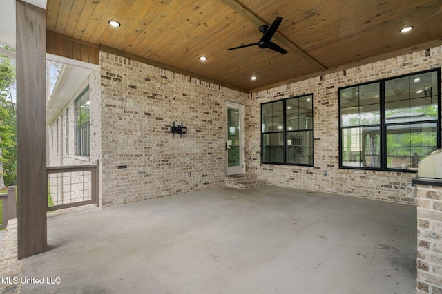 9 Sanctuary Ln, Sumrall, MS 39482 - view of patio / terrace featuring a ceiling fan