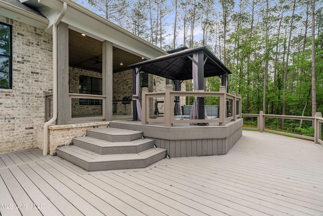 9 Sanctuary Ln, Sumrall, MS 39482 - deck with a gazebo