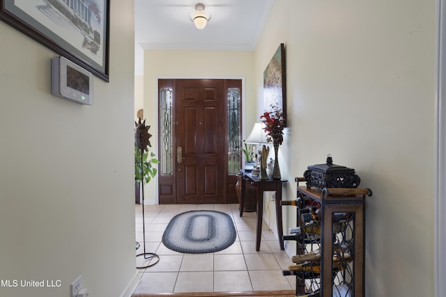311 Pinecrest Blvd, Long Beach, MS 39560 - foyer entrance featuring light tile patterned floors, ornamental molding, and baseboards