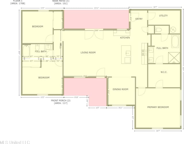 104 Patricia Cv, Raymond, MS 39154 - floor plan / room layout