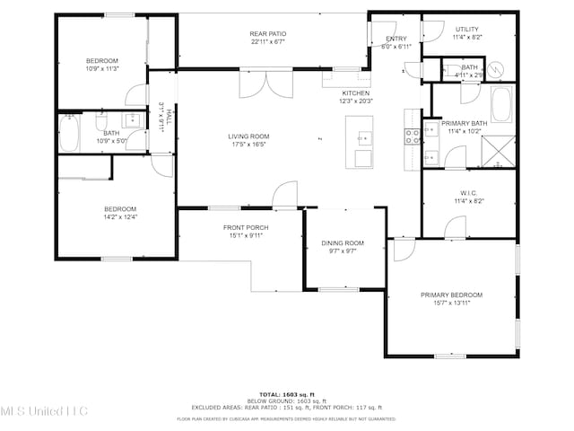 104 Patricia Cv, Raymond, MS 39154 - room layout