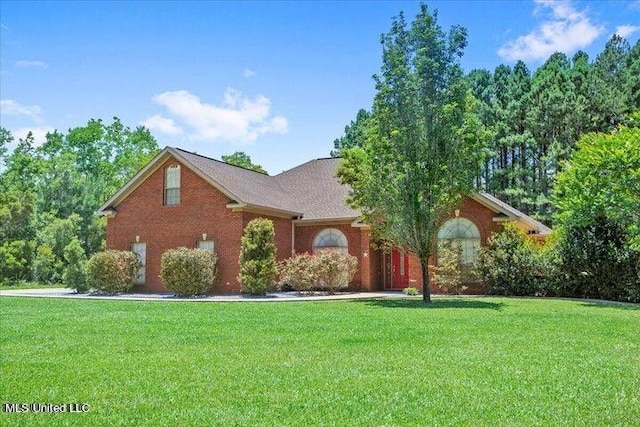 19101 Rucks Krans Rd, Moss Point, MS 39562 - view of front of property featuring a front yard and brick siding