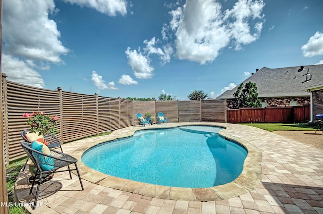 312 Faith Way, Brandon, MS 39042 - view of swimming pool featuring a fenced backyard and a patio