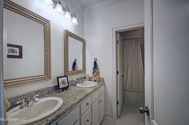 312 Faith Way, Brandon, MS 39042 - full bath with crown molding and double vanity