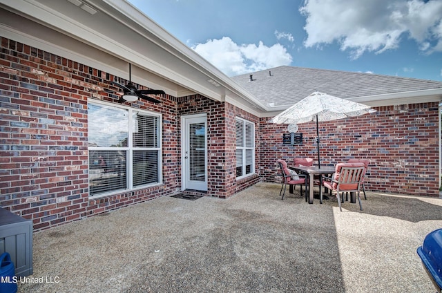 312 Faith Way, Brandon, MS 39042 - view of patio with ceiling fan and outdoor dining area