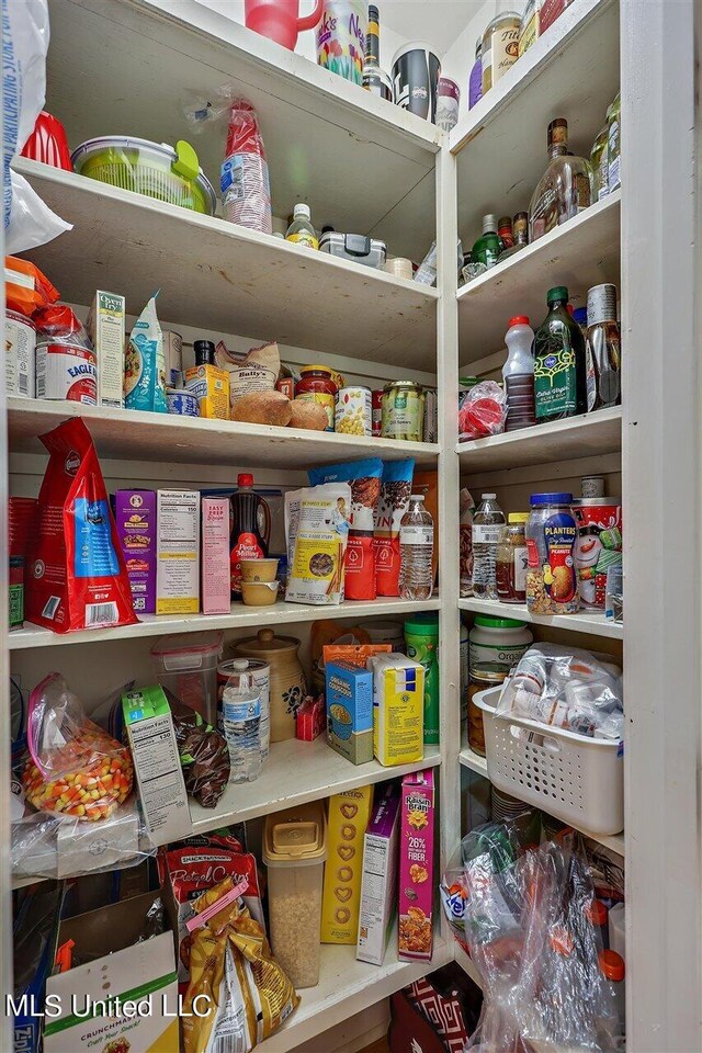 view of pantry