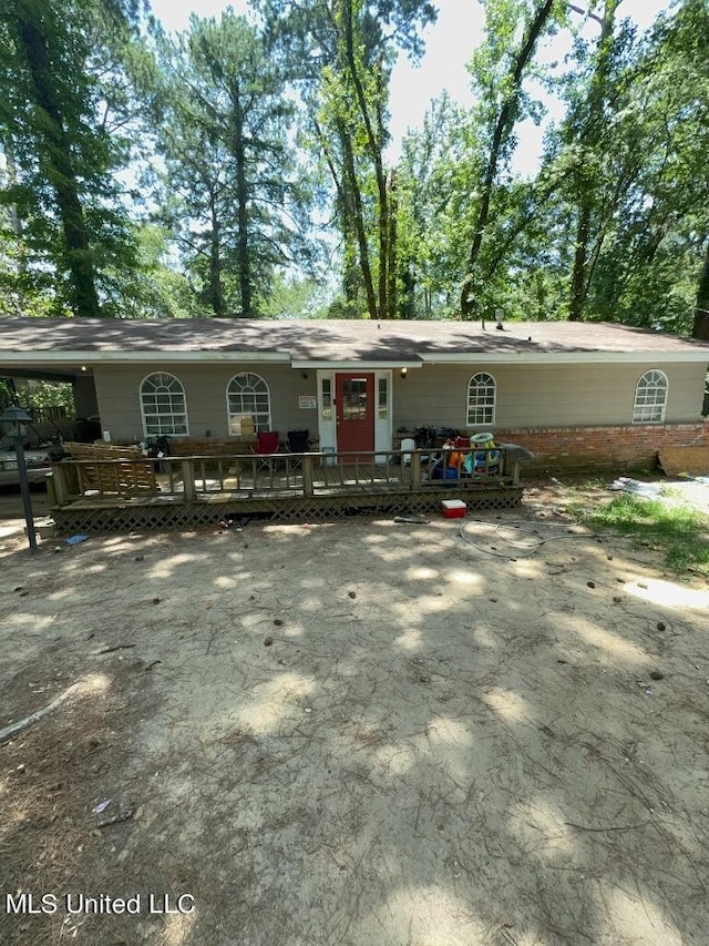 view of ranch-style home