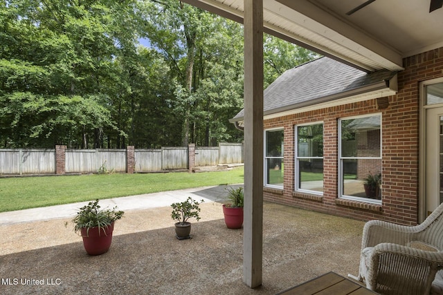 410 Woodland Hills Ct, Madison, MS 39110 - fenced backyard featuring a patio