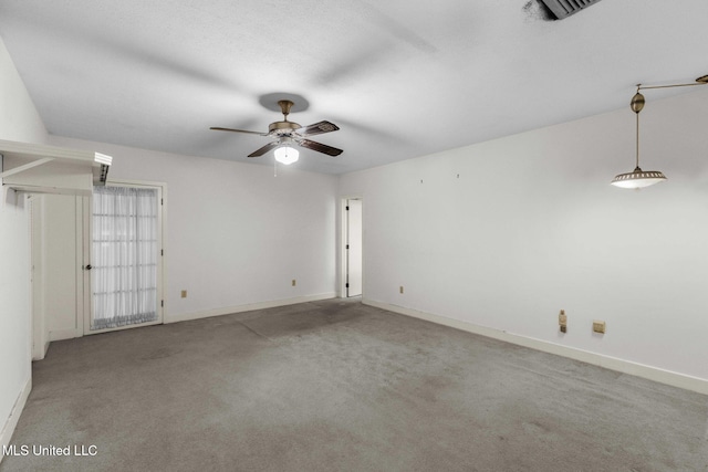 160 Marblehead Ct, Jackson, MS 39211 - carpeted spare room featuring a ceiling fan and baseboards