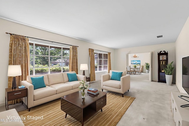 160 Marblehead Ct, Jackson, MS 39211 - living room featuring a chandelier