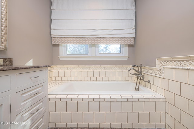 full bath featuring a garden tub