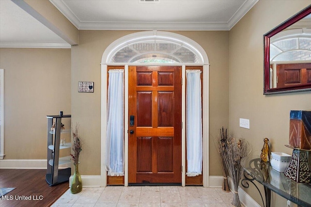 108 Merlot Cv, Clinton, MS 39056 - foyer entrance featuring crown molding and baseboards
