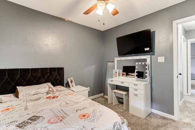 9821 Morgan Manor Dr, Olive Branch, MS 38654 - bedroom featuring carpet flooring and ceiling fan