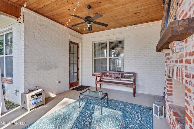 105 Twain Trl, Clinton, MS 39056 - view of patio / terrace featuring ceiling fan