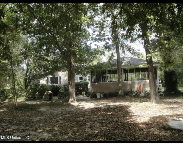 20454 Saucier Advance Rd, Saucier, MS 39574 - view of front of home with a sunroom