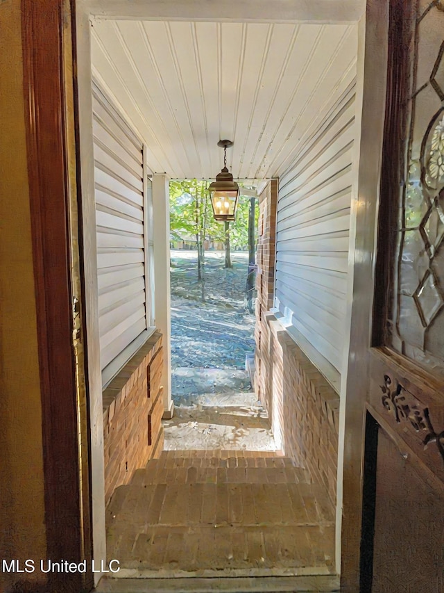 view of doorway to outside