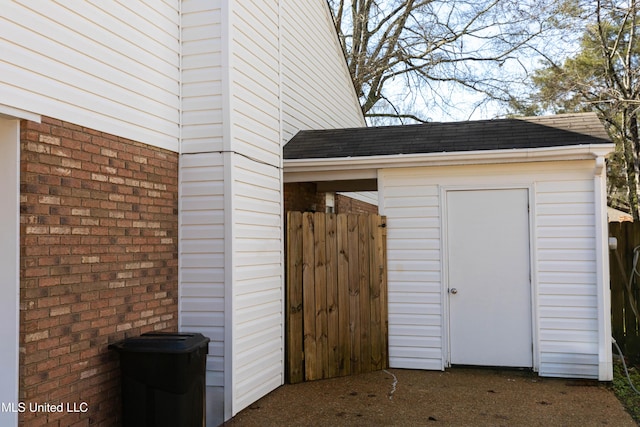 view of outbuilding