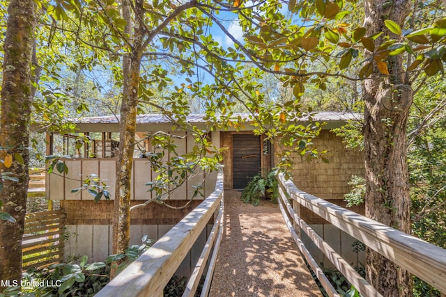 view of back of property