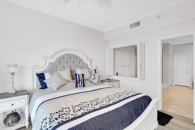 2668 Beach Blvd Unit 1405, Biloxi, MS 39531 - bedroom featuring wood finished floors and ceiling fan