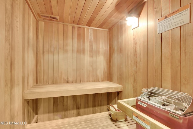 2668 Beach Blvd Unit 1405, Biloxi, MS 39531 - relaxing sauna with wood walls and wood ceiling