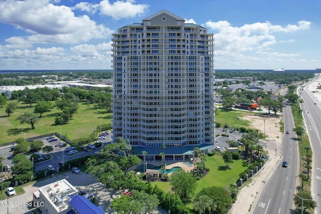 2668 Beach Blvd Unit 1405, Biloxi, MS 39531 - bird's eye view of apartment complex, a pool area, and a main thoroughfare