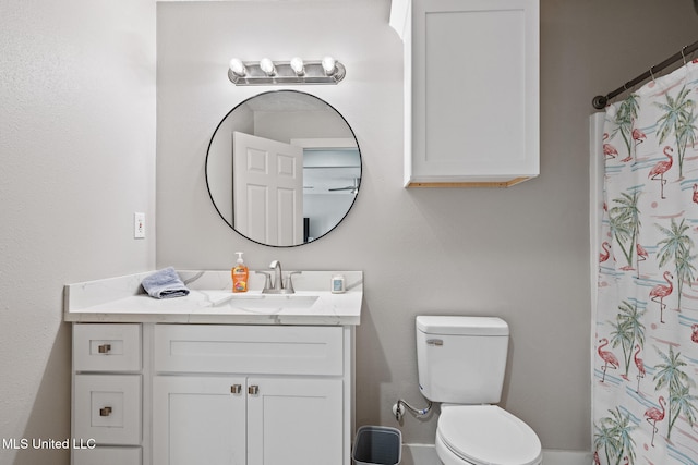 4113 Blue Jay St, Bay Saint Louis, MS 39520 - bathroom featuring vanity, toilet, and walk in shower