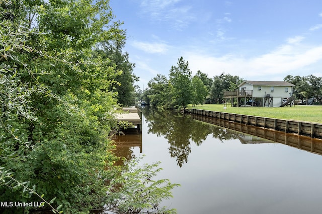4113 Blue Jay St, Bay Saint Louis, MS 39520 - view of dock featuring a water view