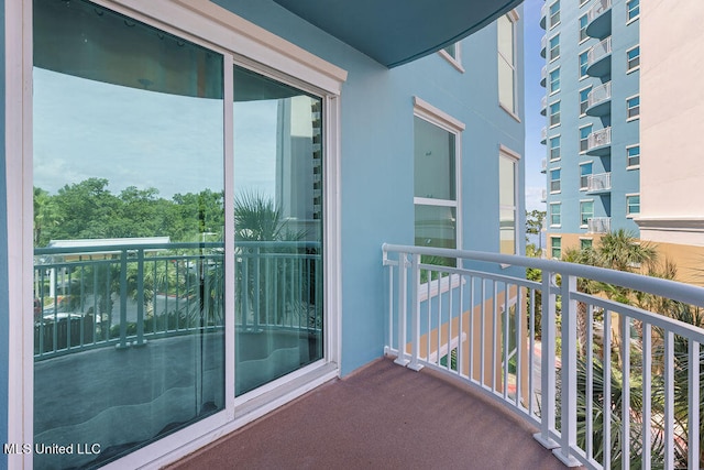 view of balcony