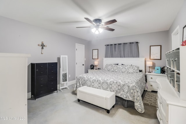 51 Decalb Oneal Rd, Perkinston, MS 39573 - bedroom with finished concrete flooring and a ceiling fan