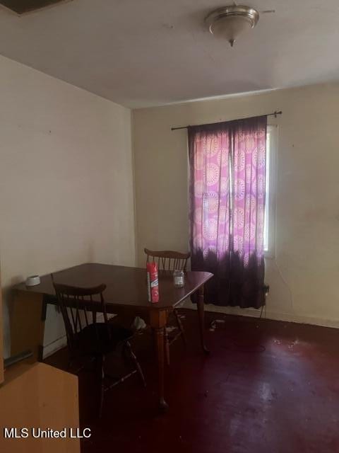 view of dining room