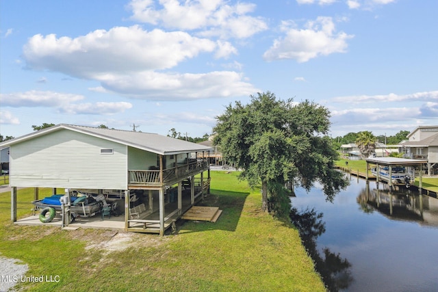 10167 Lagan St, Bay Saint Louis, MS 39520 - water view with a boat dock