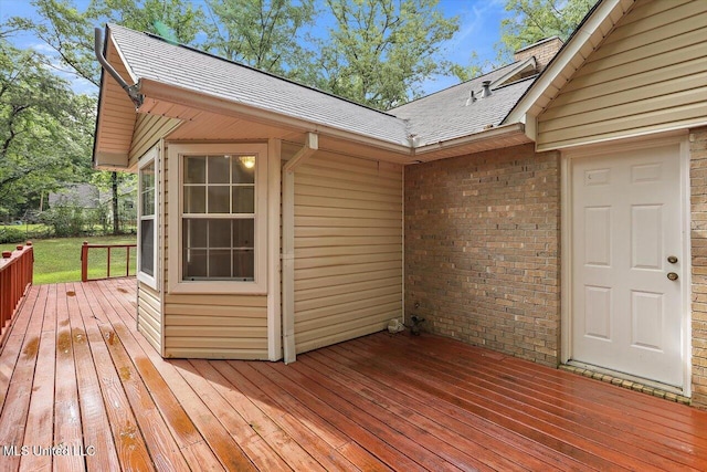 view of wooden terrace