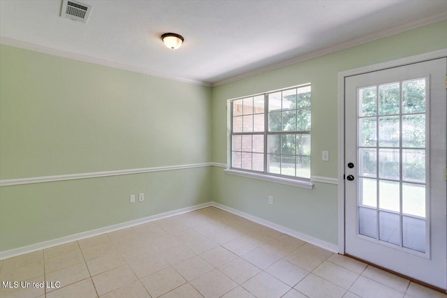 4328 Blaine Cir, Byram, MS 39272 - entryway featuring ornamental molding and light tile patterned floors