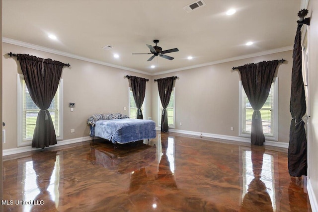 12025 Springridge Rd, Terry, MS 39170 - bedroom with recessed lighting and crown molding