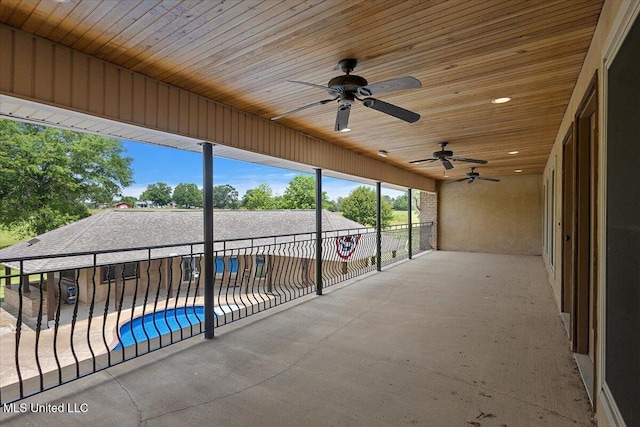 12025 Springridge Rd, Terry, MS 39170 - view of patio featuring a ceiling fan