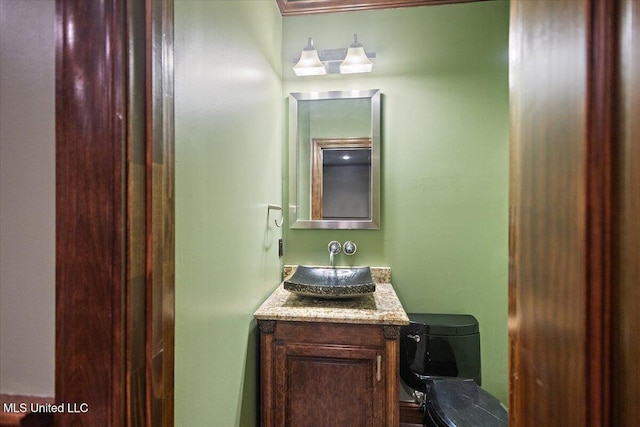 12025 Springridge Rd, Terry, MS 39170 - half bathroom with vanity and toilet